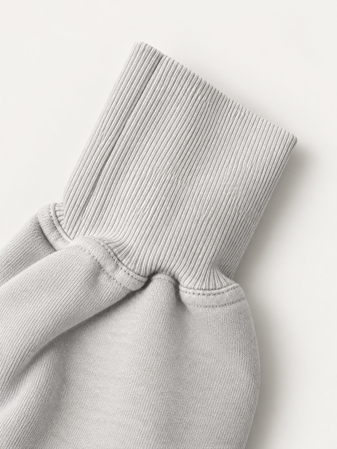 Infinitum Cloud Gray sweatshirt — cuff
