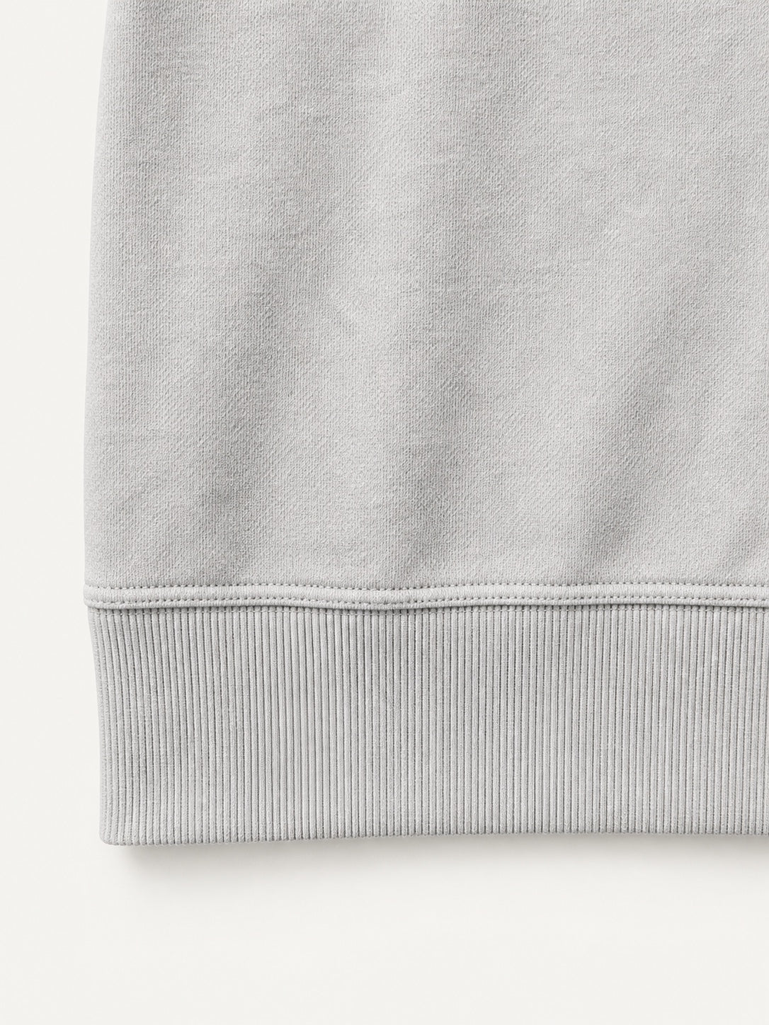 Infinitum Cloud Gray sweatshirt — hem