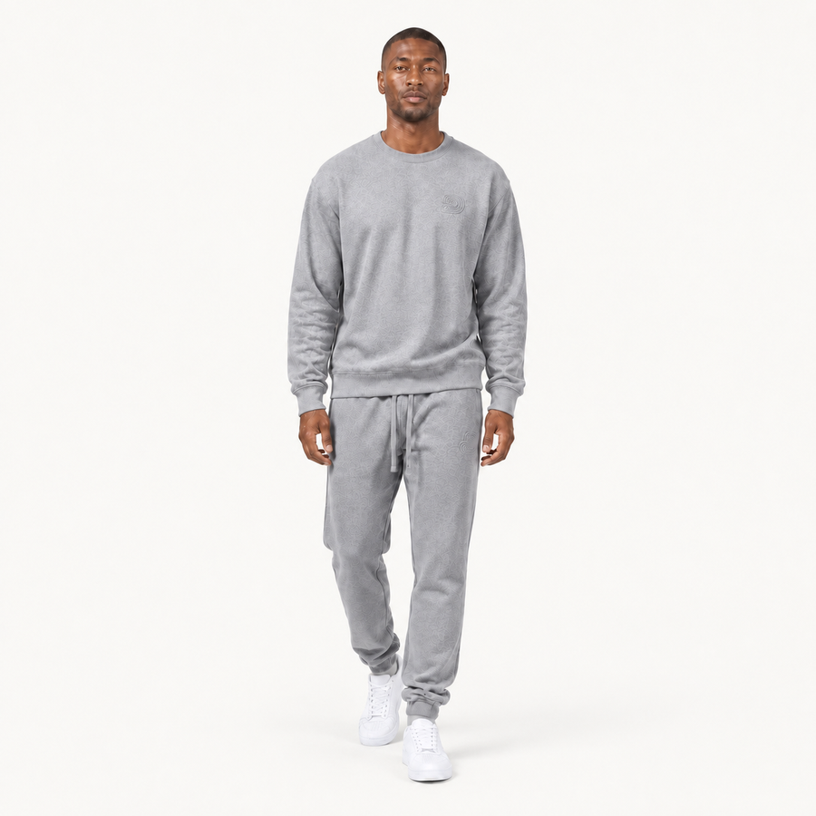 Men's Infinitum coordinated gray sweatshirt and sweatpants