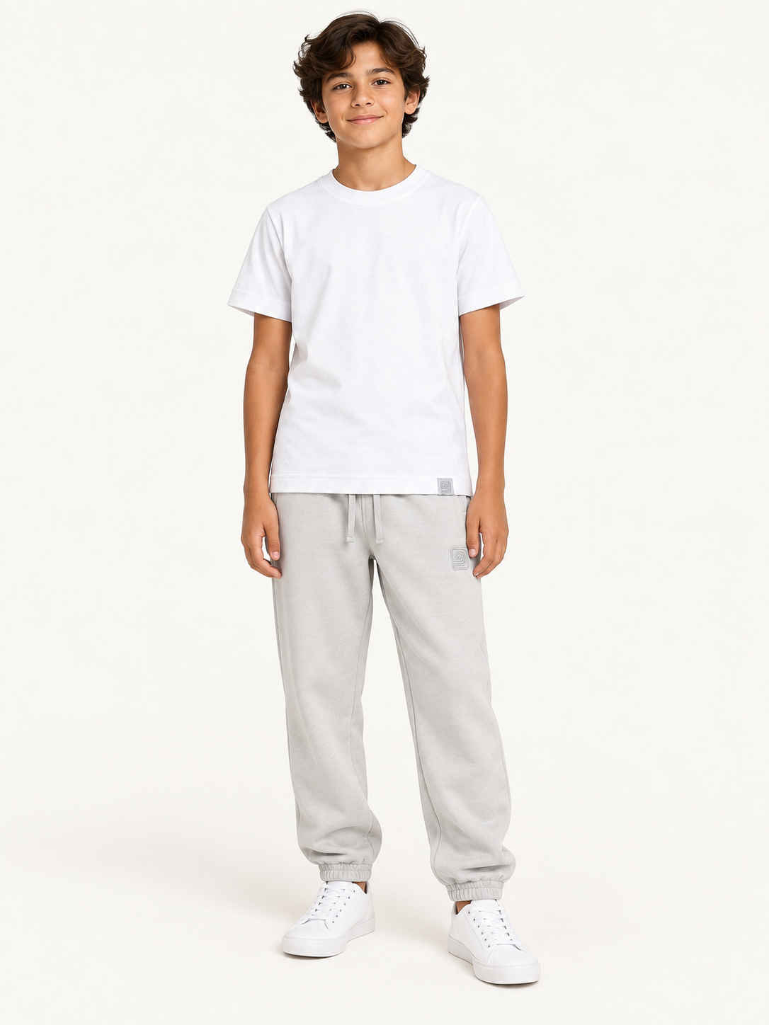 Boys Tshirt White Model — T-shirt · fashion model
