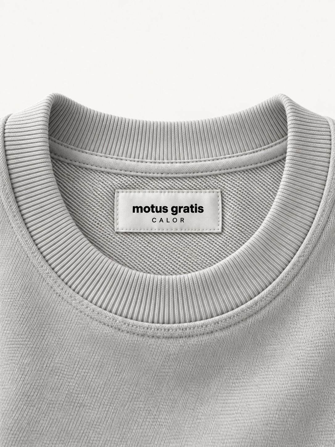 Gray Calor neck label — Boys and girls · open image for full-resolution detail