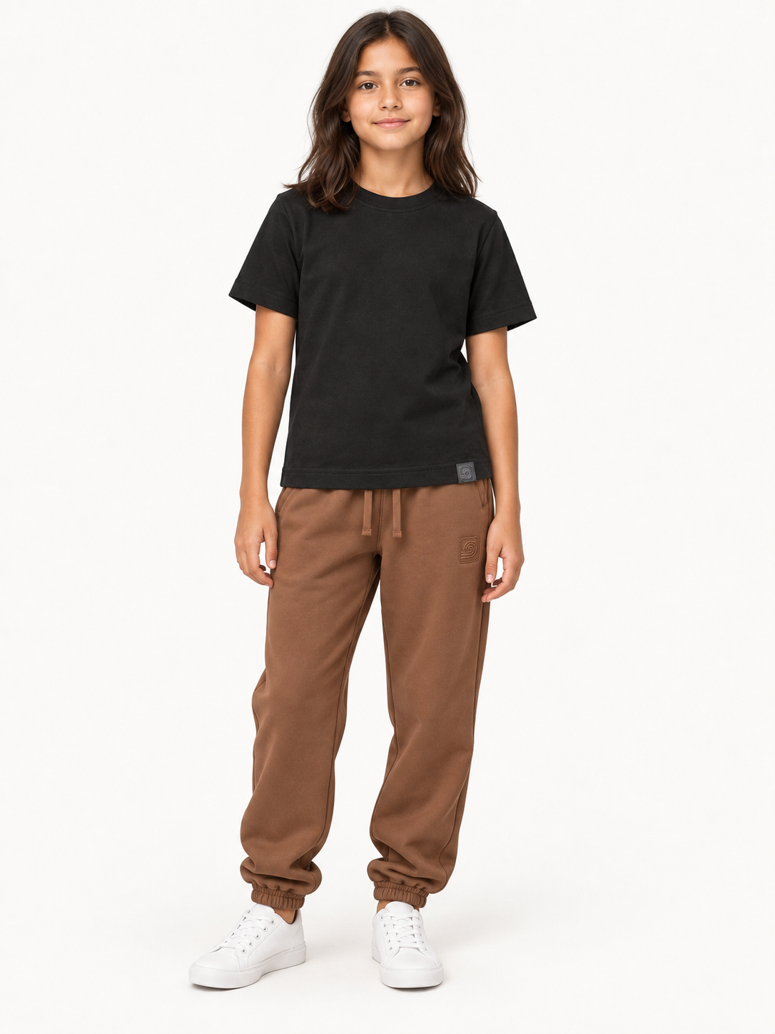 Girls Tshirt Black Model — T-shirt · fashion model