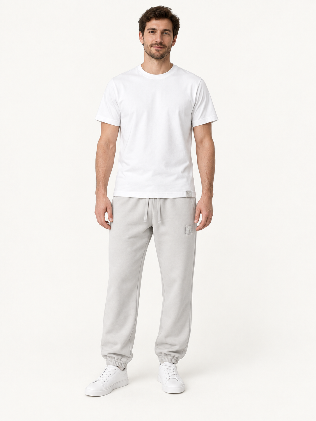 Mens Tshirt White Model — T-shirt · fashion model