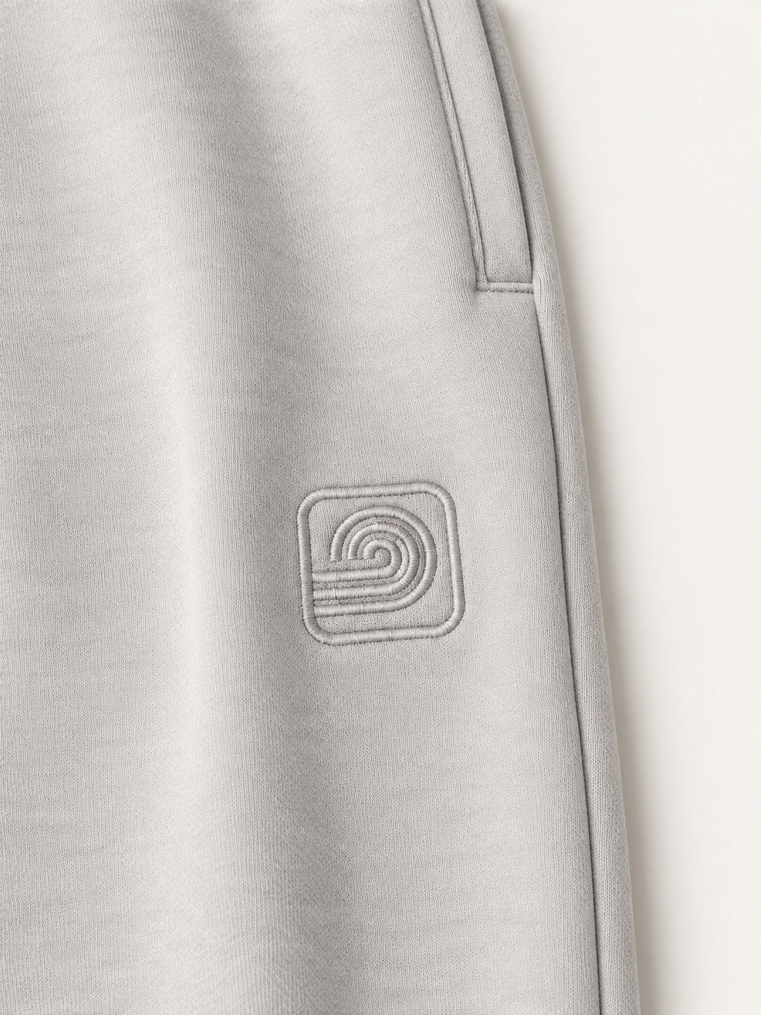Pura Cloud Gray sweatpants — embroidery