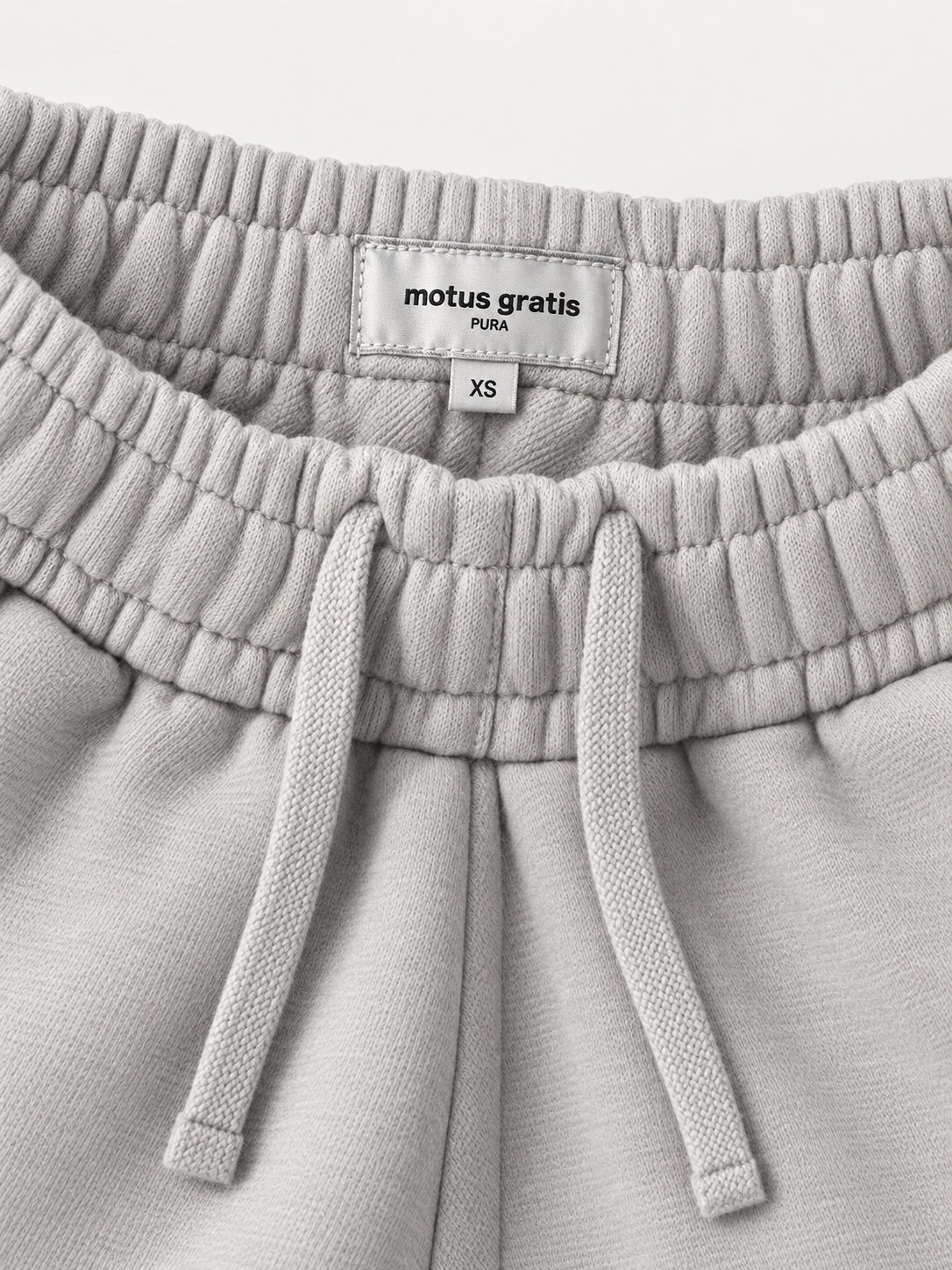 Pura Cloud Gray sweatpants — waistband label