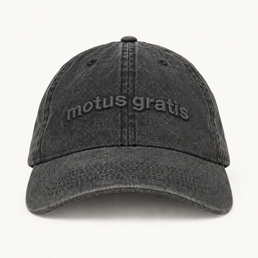 Vita cap - Black on Black - front product view