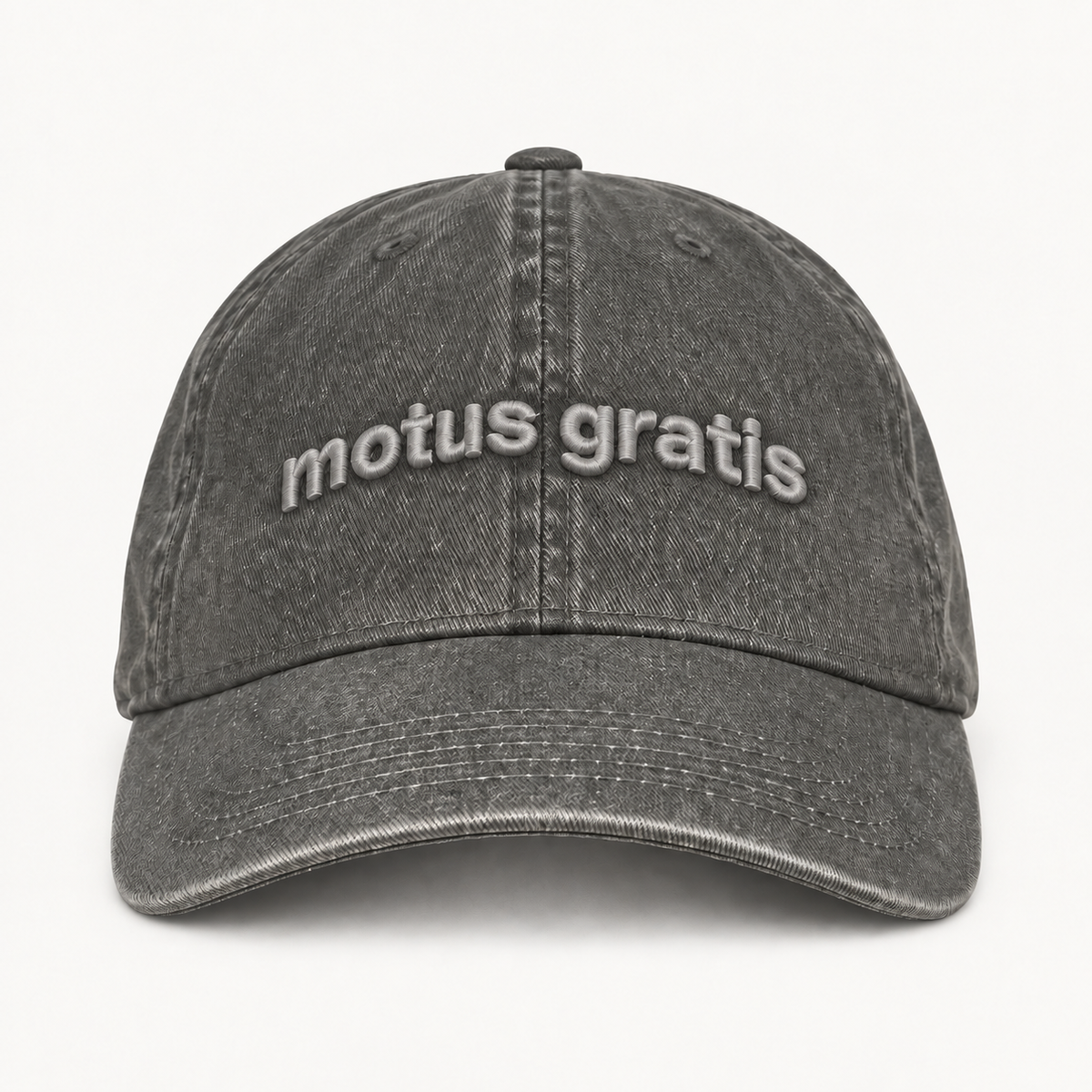 Vita cap - Gray on Gray - front product view