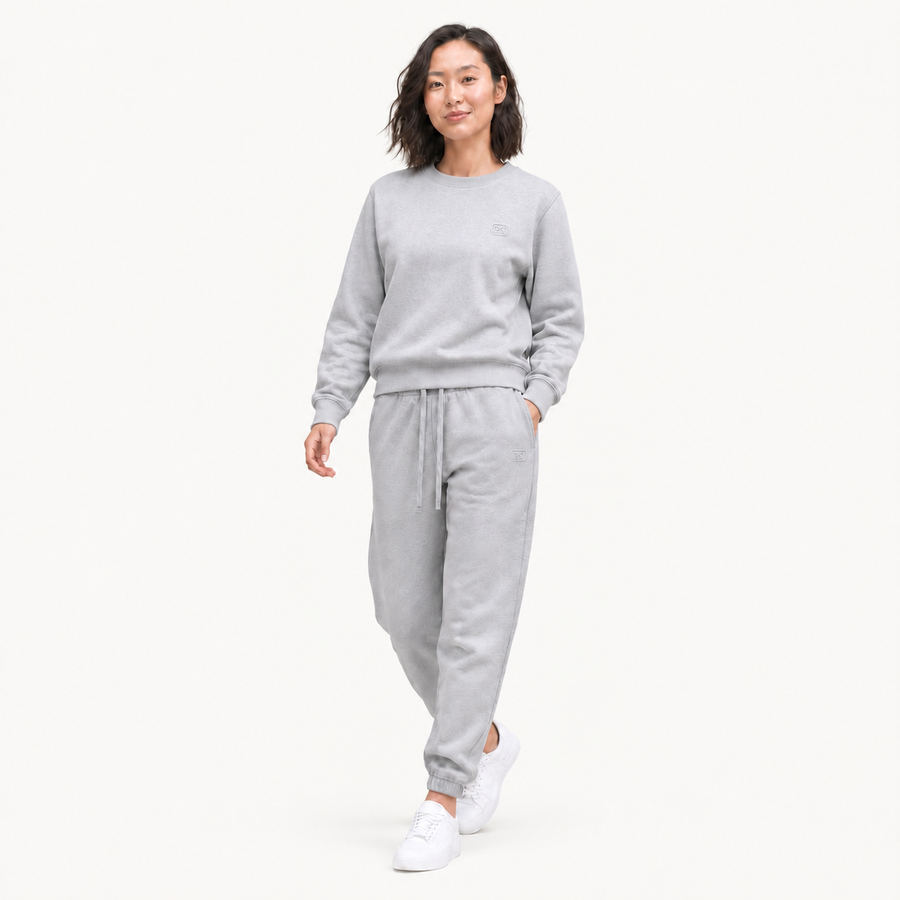 Women's Pura coordinated gray sweatshirt and sweatpants